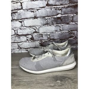 Ara Light Gray Knit Fabric Lace Up Casual Sneakers Women Sz 9.5M US/40EU/7UK